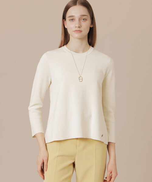 MACKINTOSH LONDON（マッキントッシュ ロンドン）の「クリアコットンニットプルオーバー（ニット/セーター・レディース・グリーン/イエロー/オフホワイト/ブルー系その他4・38/40）」の2枚目の写真