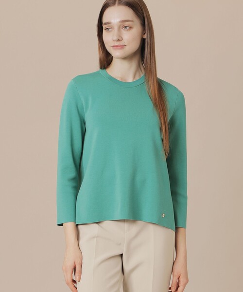 MACKINTOSH LONDON（マッキントッシュ ロンドン）の「クリアコットンニットプルオーバー（ニット/セーター・レディース・グリーン/イエロー/オフホワイト/ブルー系その他4・38/40）」の3枚目の写真