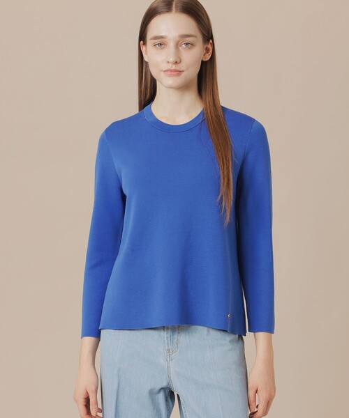 MACKINTOSH LONDON（マッキントッシュ ロンドン）の「クリアコットンニットプルオーバー（ニット/セーター・レディース・グリーン/イエロー/オフホワイト/ブルー系その他4・38/40）」の4枚目の写真