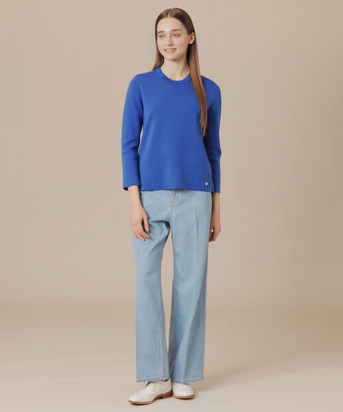 MACKINTOSH LONDON（マッキントッシュ ロンドン）の「クリアコットンニットプルオーバー（ニット/セーター・レディース・グリーン/イエロー/オフホワイト/ブルー系その他4・38/40）」の11枚目の写真