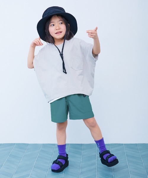 devirock(デビロック)の「【イージーウォッシュ】乾燥機OK 防汚 サイドポケット ハーフパンツ(その他パンツ・キッズ・パープル系1/グリーン系/オレンジ系1/イエロー系1/ブルー系1/ブラック/ダークパープル/ベージュ系1/ブルー系2/チャコール/ピンク系1・130cm/120cm/110cm/100cm/160cm/150cm/140cm)」の21枚目の写真