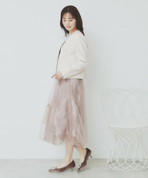 index（インデックス）の「シンセティックレザーブルゾン【洗える/ストレッチ】（ブルゾン・レディース・ナチュラル/ブラック・36/38/40/42）」の10枚目の写真