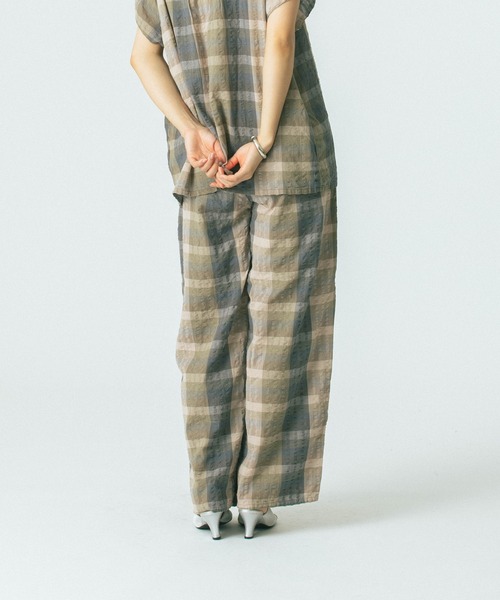 ROSE BUD(ローズバッド)の「【WEB・一部店舗限定】SUCKER EASY PANTS(その他パンツ・レディース・グレー/ピンク/グリーン・M/S)」の8枚目の写真