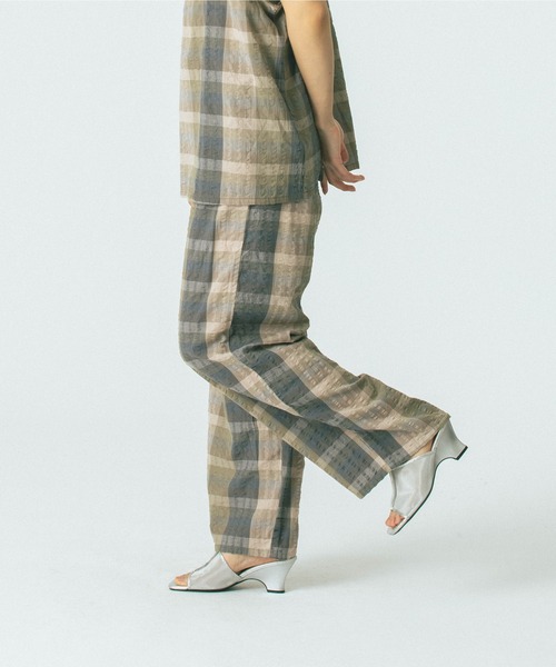 ROSE BUD(ローズバッド)の「【WEB・一部店舗限定】SUCKER EASY PANTS(その他パンツ・レディース・グレー/ピンク/グリーン・M/S)」の9枚目の写真