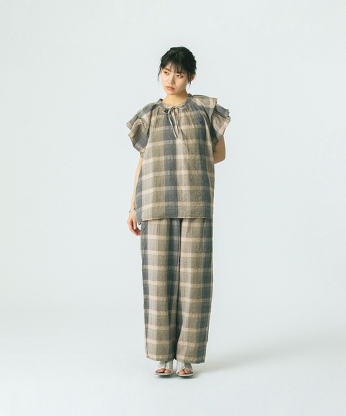 ROSE BUD(ローズバッド)の「【WEB・一部店舗限定】SUCKER EASY PANTS(その他パンツ・レディース・グレー/ピンク/グリーン・M/S)」の10枚目の写真