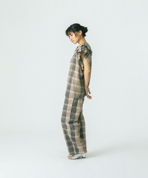 ROSE BUD(ローズバッド)の「【WEB・一部店舗限定】SUCKER EASY PANTS(その他パンツ・レディース・グレー/ピンク/グリーン・M/S)」の12枚目の写真
