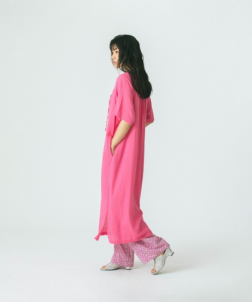 ROSE BUD(ローズバッド)の「【WEB・一部店舗限定】SUCKER EASY PANTS(その他パンツ・レディース・グレー/ピンク/グリーン・M/S)」の6枚目の写真