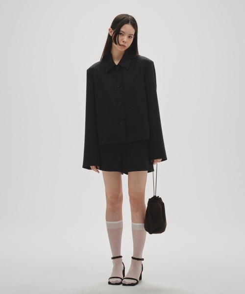 TODAYFUL（トゥデイフル）の「Wool Twill Shortpants（デニムパンツ・レディース・ダークブラウン/ブラック・36inch/38inch）」の5枚目の写真