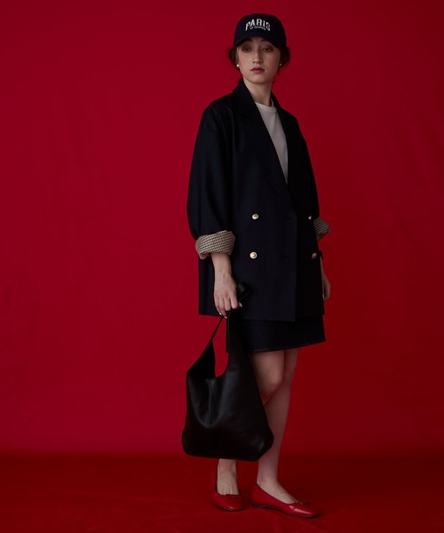 BONLECILL Marche(ボンルシールマルシェ)の「【BONLECILL Marche】《ポーチ付き/A4》ワンハンドルソフトショルダーバッグ(ショルダーバッグ・レディース・キャメル/ブラック/グレイッシュベージュ・FREE)」の7枚目の写真