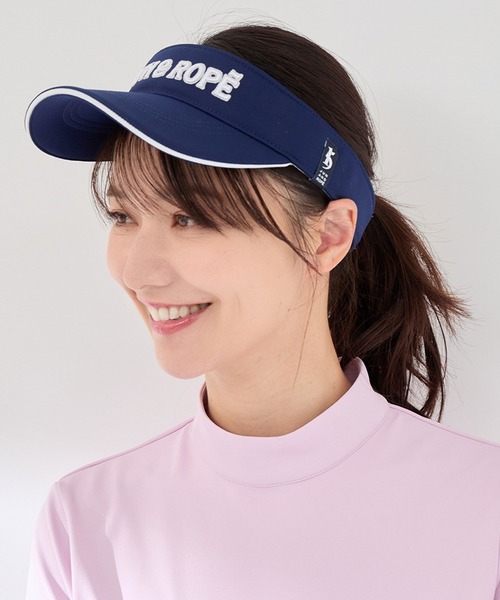 立体ロゴ刺繍バイザー（サンバイザー）｜JUN&ROPE'（ジュンアンドロペ