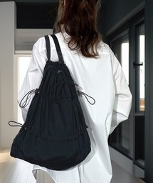 Candlestick（キャンドルスティック）の「ナップサック 軽量 撥水 ミディアムサイズ 巾着 バックパック リュック ミニマリスト 韓国ファッション（バックパック/リュック）」
