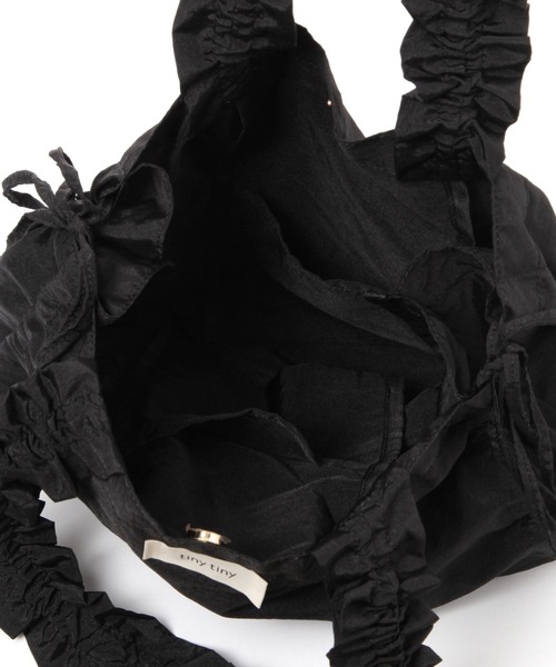 tiny tiny（ティニーティニー）の「サイドギャザートートバッグ[tiny tiny(ティニーティニー)]（トートバッグ・レディース・その他1/アイボリー/ブラック/その他2・0）」の13枚目の写真