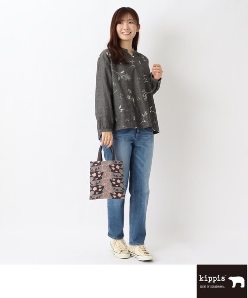one'sterrace（ワンズテラス）の「Kippis キッピス ミニバッグ ユフラ（トートバッグ・レディース・グレー系4/ベージュ系8・99）」の11枚目の写真