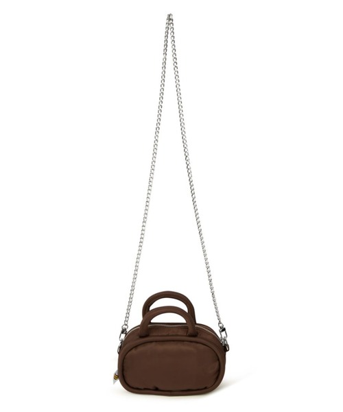 ベイビーミロ ショルダーバッグ 円形 ブラウン BABY MILO MINI SHOULDER BAG（ショルダーバッグ）｜A BATHING