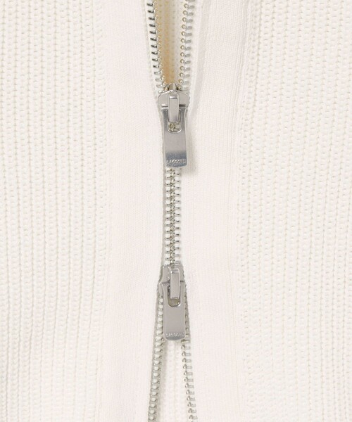 ジップアップローゲージニットブルゾン（ブルゾン）｜LACOSTE