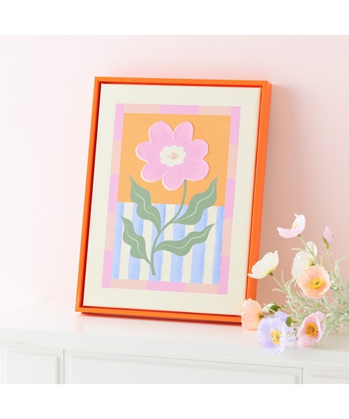 【YOSO】Francfranc　ビビットフラワーアート　グリーン YOSO様専用】Francfranc ビビットフラワーアート グリーン