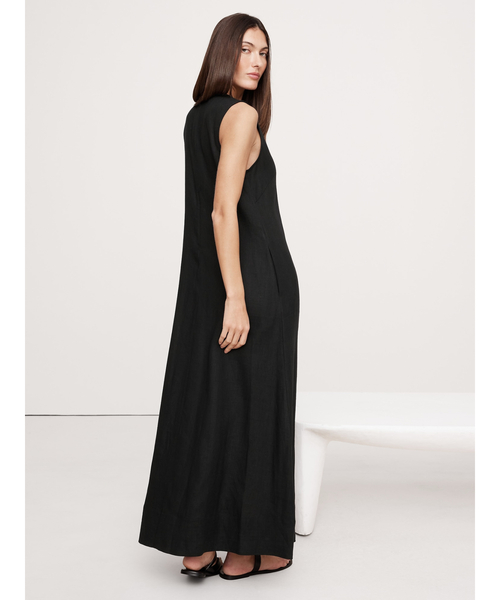 【BANANA REPUBLIC】 大人のフレアシルエット マキシドレス Banana Republic（バナナリパブリック）の「Manon リネン