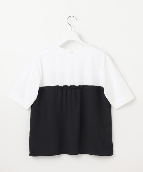 J.PRESS Ladies(J.プレス レディス)の「【洗える】ドッキングジャージー ビスチェライク プルオーバー(Tシャツ/カットソー・レディース・ベージュ系1/ライトグレー系2/ブラック系1・SMALL)」の14枚目の写真