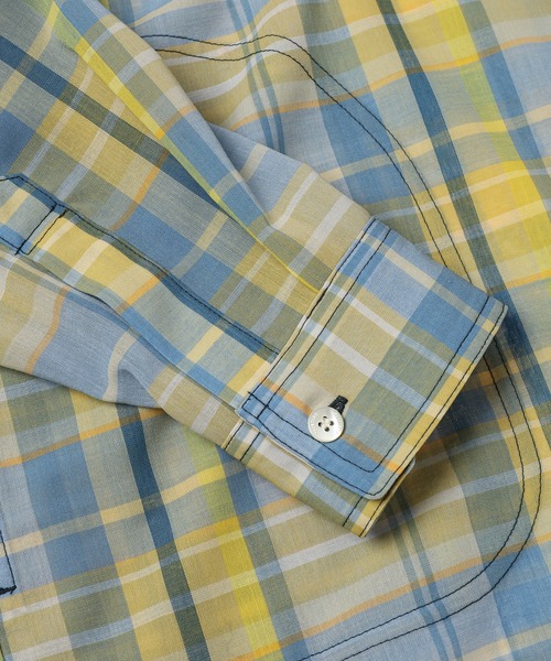FACETASM（ファセッタズム）の「MADRAS CHECK HOODED SHIRT（シャツ/ブラウス・メンズ・イエロー系その他/ピンク系その他・4）」の8枚目の写真
