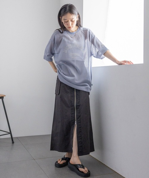 DISCUS ATHLETIC（ディスカス　アスレチック）の「DISCUS/ディスカス カレッジシアールーズTシャツ（Tシャツ/カットソー・レディース・オフホワイト/ブラック/グリーン/ブルー・FREE）」の18枚目の写真