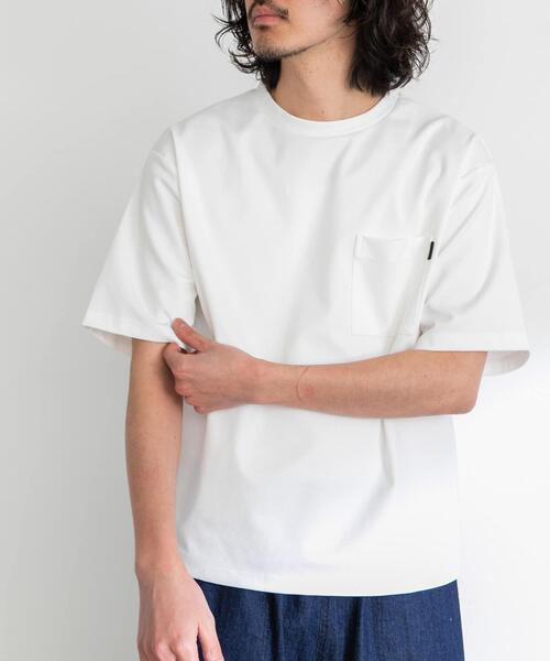 URBAN RESEARCH Sonny Label（アーバンリサーチサニーレーベル）の「ポンチポケット付ショートスリーブTシャツ（Tシャツ/カットソー・メンズ・グリーン系その他/オレンジ/ホワイト/ベージュ系その他/チャコールグレー/ブラック/ネイビー・MEDIUM/LARGE/X-LARGE）」の9枚目の写真
