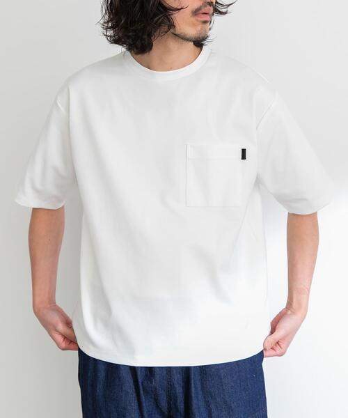 URBAN RESEARCH Sonny Label（アーバンリサーチサニーレーベル）の「ポンチポケット付ショートスリーブTシャツ（Tシャツ/カットソー・メンズ・グリーン系その他/オレンジ/ホワイト/ベージュ系その他/チャコールグレー/ブラック/ネイビー・MEDIUM/LARGE/X-LARGE）」の10枚目の写真