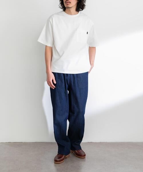 URBAN RESEARCH Sonny Label（アーバンリサーチサニーレーベル）の「ポンチポケット付ショートスリーブTシャツ（Tシャツ/カットソー・メンズ・グリーン系その他/オレンジ/ホワイト/ベージュ系その他/チャコールグレー/ブラック/ネイビー・MEDIUM/LARGE/X-LARGE）」の13枚目の写真