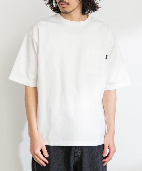 URBAN RESEARCH Sonny Label（アーバンリサーチサニーレーベル）の「ポンチポケット付ショートスリーブTシャツ（Tシャツ/カットソー・メンズ・グリーン系その他/オレンジ/ホワイト/ベージュ系その他/チャコールグレー/ブラック/ネイビー・MEDIUM/LARGE/X-LARGE）」の16枚目の写真