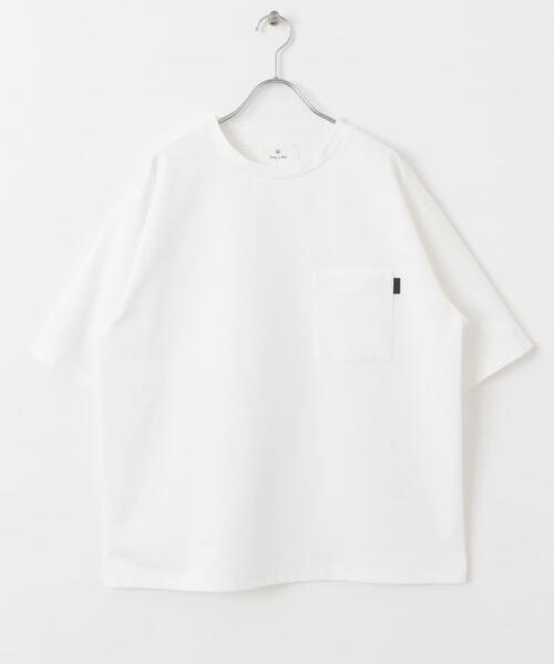 URBAN RESEARCH Sonny Label（アーバンリサーチサニーレーベル）の「ポンチポケット付ショートスリーブTシャツ（Tシャツ/カットソー・メンズ・グリーン系その他/オレンジ/ホワイト/ベージュ系その他/チャコールグレー/ブラック/ネイビー・MEDIUM/LARGE/X-LARGE）」の21枚目の写真