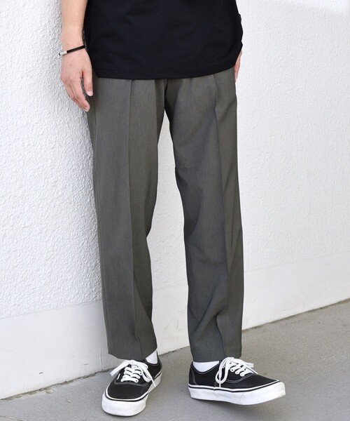 SHIPS any（シップス エニィ）の「SHIPS any:〈吸水速乾〉Rapidry クリース アンクル テーパード イージーパンツ(セットアップ対応)◇（その他パンツ・メンズ・ネイビー/オリーブ/ブラック/グレー・SMALL/MEDIUM/LARGE/X-LARGE）」の4枚目の写真