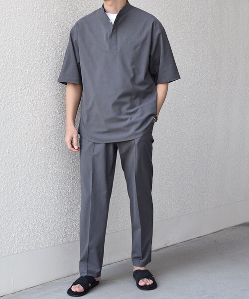 SHIPS any:〈吸水速乾〉Rapidry クリース アンクル テーパード