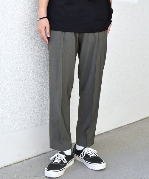 SHIPS any（シップス エニィ）の「SHIPS any:〈吸水速乾〉Rapidry クリース アンクル テーパード イージーパンツ(セットアップ対応)◇（その他パンツ・メンズ・ネイビー/オリーブ/ブラック/グレー・SMALL/MEDIUM/LARGE/X-LARGE）」の8枚目の写真