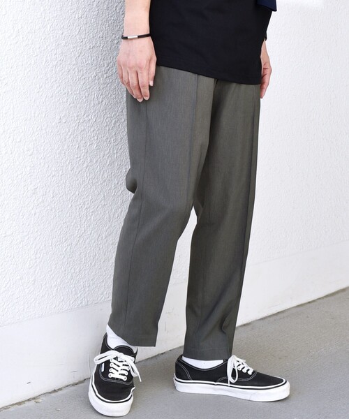 SHIPS any（シップス エニィ）の「SHIPS any:〈吸水速乾〉Rapidry クリース アンクル テーパード イージーパンツ(セットアップ対応)◇（その他パンツ・メンズ・ネイビー/オリーブ/ブラック/グレー・SMALL/MEDIUM/LARGE/X-LARGE）」の10枚目の写真