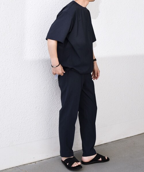 SHIPS any（シップス エニィ）の「SHIPS any:〈吸水速乾〉Rapidry クリース アンクル テーパード イージーパンツ(セットアップ対応)◇（その他パンツ・メンズ・ネイビー/オリーブ/ブラック/グレー・SMALL/MEDIUM/LARGE/X-LARGE）」の12枚目の写真