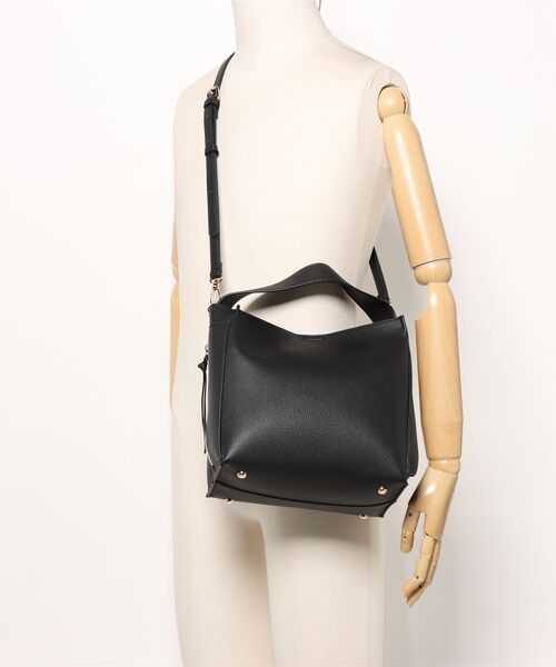 Elura（エルーラ）の「ミニトート付きショルダーバッグ/327404（ハンドバッグ・レディース・ベージュ/ブラック/チャコールグレー・ONE SIZE）」の9枚目の写真