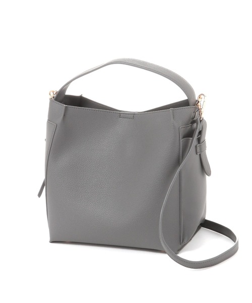 Elura（エルーラ）の「ミニトート付きショルダーバッグ/327404（ハンドバッグ・レディース・ベージュ/ブラック/チャコールグレー・ONE SIZE）」の2枚目の写真