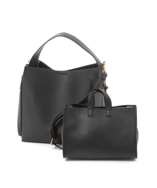 Elura（エルーラ）の「ミニトート付きショルダーバッグ/327404（ハンドバッグ・レディース・ベージュ/ブラック/チャコールグレー・ONE SIZE）」の19枚目の写真