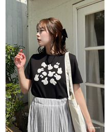 MIIA | miffy バイカラープリントTシャツ(Tシャツ/カットソー)
