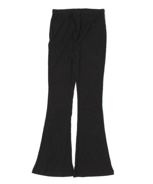 wee9s（ウィークス）の「soft touch lib flare pants / ソフトタッチリブフレアパンツ（スウェットパンツ・レディース・ブラック/ピンク・LONG/FREE）」の3枚目の写真