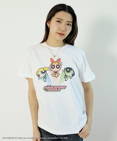 GOOD ROCK SPEED（グッドロックスピード）の「GOOD ROCK SPEED/グッドロックスピード/ THE POWERPUFF GIRLS / Tシャツ（Tシャツ/カットソー・レディース・ホワイト・SMALL）」の5枚目の写真