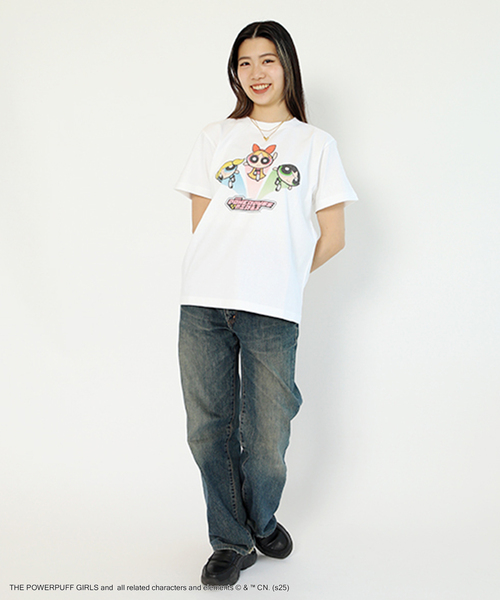 GOOD ROCK SPEED（グッドロックスピード）の「GOOD ROCK SPEED/グッドロックスピード/ THE POWERPUFF GIRLS / Tシャツ（Tシャツ/カットソー・レディース・ホワイト・SMALL）」の6枚目の写真