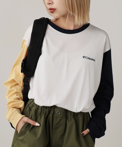 Columbia（コロンビア）の「Columbia/コロンビア アーバンハイクグラフィックロングスリーブTシャツ ロンT（Tシャツ/カットソー・メンズ・ホワイト系1/ホワイト系2/ブラック系1/ブラック系2/ホワイト系3/ホワイト系4/ホワイト系5/ホワイト系6/ブラック系3・M/L/XL）」の3枚目の写真