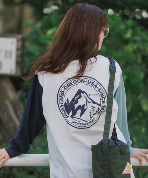 Columbia（コロンビア）の「Columbia/コロンビア アーバンハイクグラフィックロングスリーブTシャツ ロンT（Tシャツ/カットソー・メンズ・ホワイト系1/ホワイト系2/ブラック系1/ブラック系2/ホワイト系3/ホワイト系4/ホワイト系5/ホワイト系6/ブラック系3・M/L/XL）」の5枚目の写真