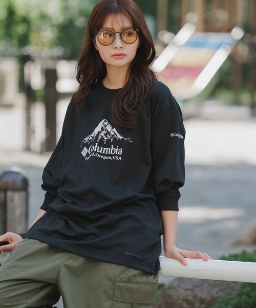 Columbia（コロンビア）の「Columbia/コロンビア アーバンハイクグラフィックロングスリーブTシャツ ロンT（Tシャツ/カットソー・メンズ・ホワイト系1/ホワイト系2/ブラック系1/ブラック系2/ホワイト系3/ホワイト系4/ホワイト系5/ホワイト系6/ブラック系3・M/L/XL）」の7枚目の写真