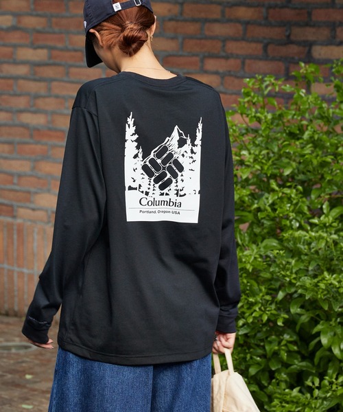 Columbia（コロンビア）の「Columbia/コロンビア アーバンハイクグラフィックロングスリーブTシャツ ロンT（Tシャツ/カットソー・メンズ・ホワイト系1/ホワイト系2/ブラック系1/ブラック系2/ホワイト系3/ホワイト系4/ホワイト系5/ホワイト系6/ブラック系3・M/L/XL）」の9枚目の写真