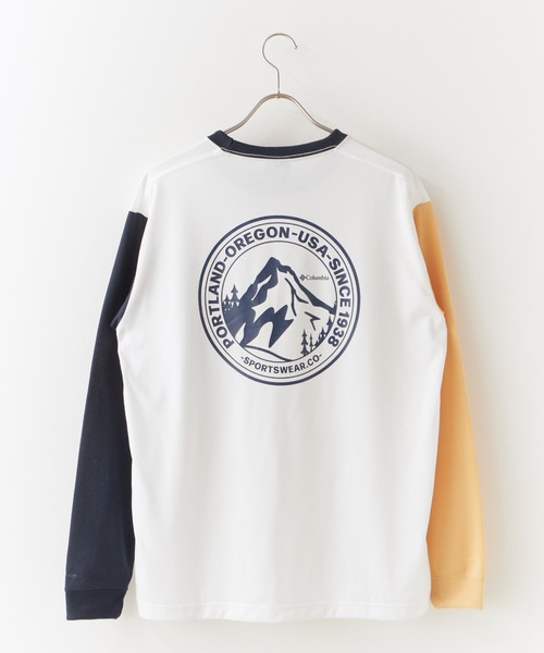 Columbia（コロンビア）の「Columbia/コロンビア アーバンハイクグラフィックロングスリーブTシャツ ロンT（Tシャツ/カットソー・メンズ・ホワイト系1/ホワイト系2/ブラック系1/ブラック系2/ホワイト系3/ホワイト系4/ホワイト系5/ホワイト系6/ブラック系3・M/L/XL）」の11枚目の写真