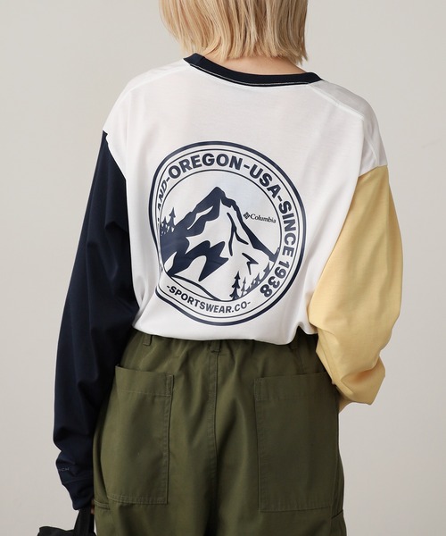 Columbia（コロンビア）の「Columbia/コロンビア アーバンハイクグラフィックロングスリーブTシャツ ロンT（Tシャツ/カットソー・メンズ・ホワイト系1/ホワイト系2/ブラック系1/ブラック系2/ホワイト系3/ホワイト系4/ホワイト系5/ホワイト系6/ブラック系3・M/L/XL）」の14枚目の写真