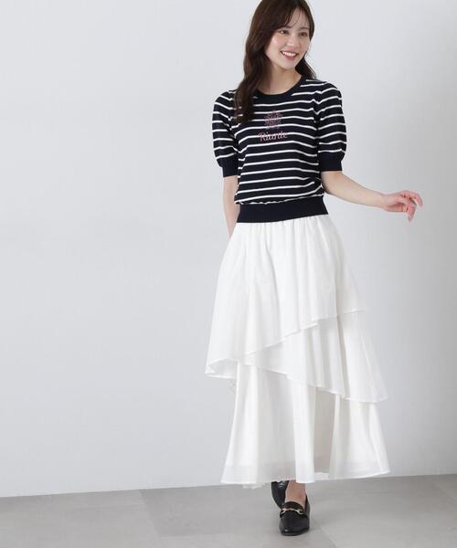 PROPORTION BODY DRESSING（プロポーションボディドレッシング）の「コットンボイルティアードスカート / 1215120406（スカート・レディース・ホワイト系その他/ベージュ・SMALL/MEDIUM）」の20枚目の写真