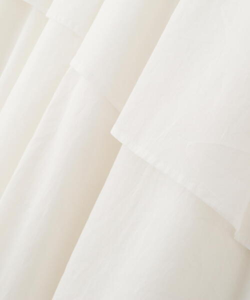 PROPORTION BODY DRESSING（プロポーションボディドレッシング）の「コットンボイルティアードスカート / 1215120406（スカート・レディース・ホワイト系その他/ベージュ・SMALL/MEDIUM）」の10枚目の写真