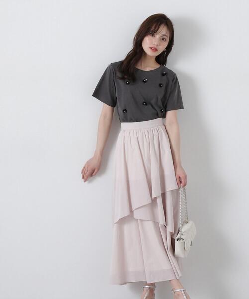 PROPORTION BODY DRESSING（プロポーションボディドレッシング）の「コットンボイルティアードスカート / 1215120406（スカート・レディース・ホワイト系その他/ベージュ・SMALL/MEDIUM）」の13枚目の写真